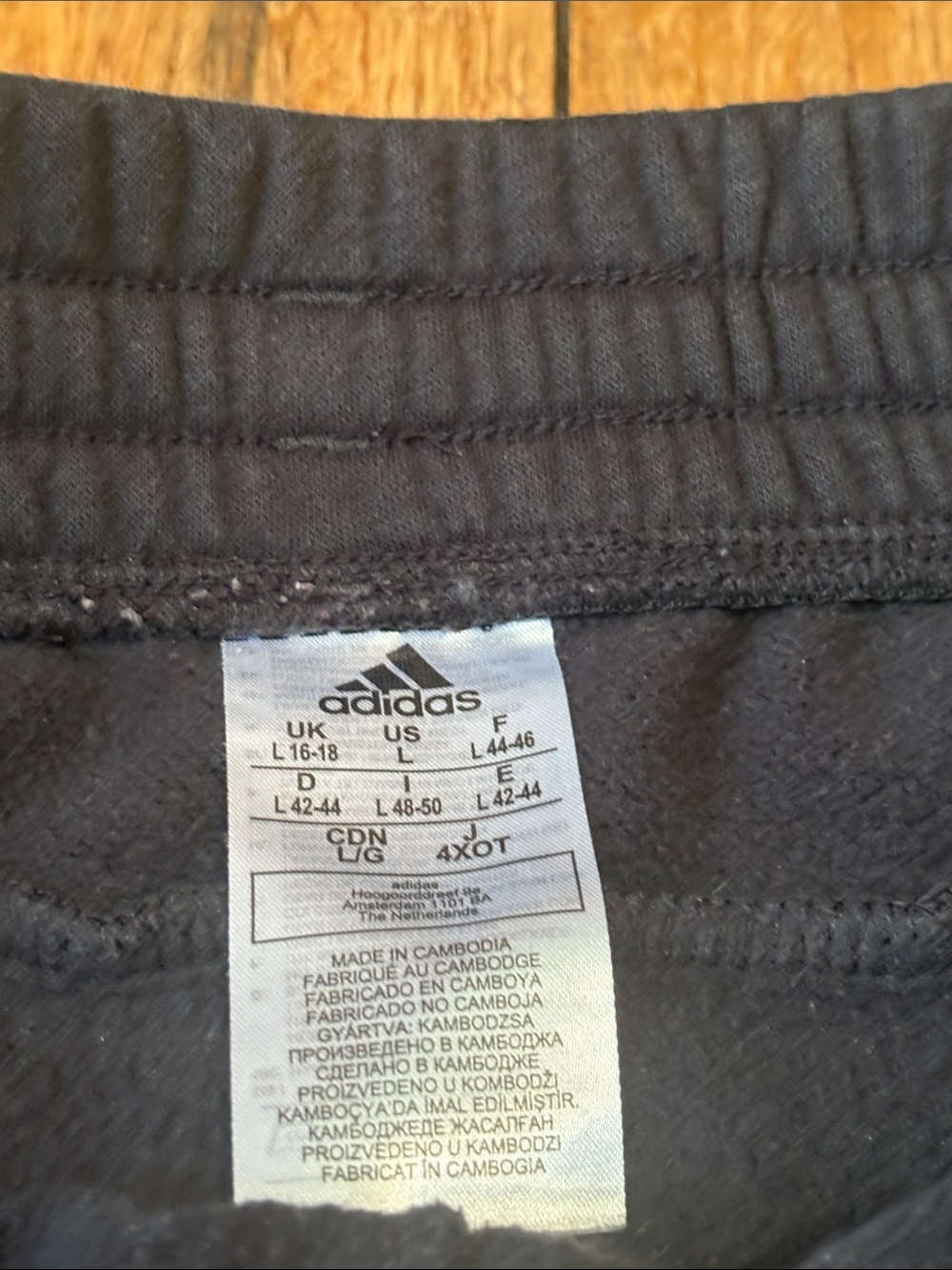 Adidas Sweatpants Joggers Size Youth Kids Girls 14/16 Black Pink Trim Athletic - Picture 4 of 8